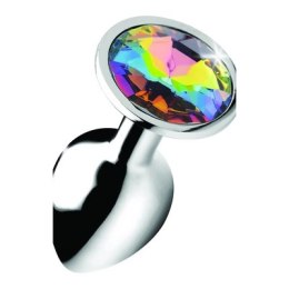 XR Brands - Korek analny z tęczowym diamentem - mały XR Brands
