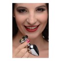 XR Brands - Korek analny z tęczowym diamentem - średni XR Brands