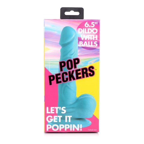 XR Brands - Realistyczne dildo z jądrami POP - 16,5 cm XR Brands XR Brands - Realistyczne dildo z jądrami POP - 16,5 cm XR Brands