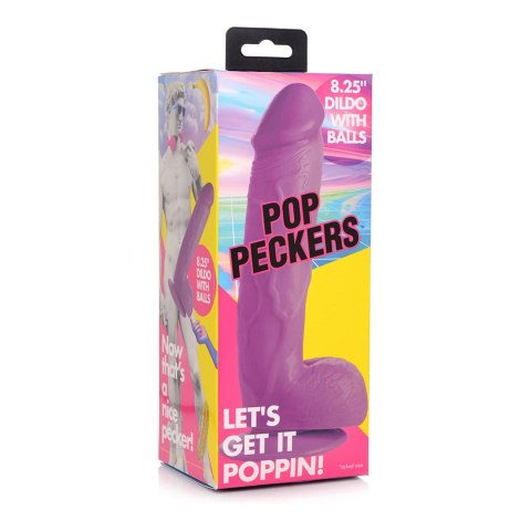 XR Brands - Realistyczne dildo z jądrami POP - 21 cm XR Brands XR Brands - Realistyczne dildo z jądrami POP - 21 cm XR Brands