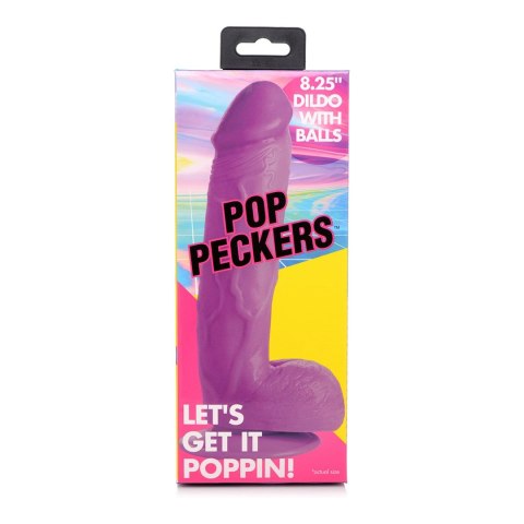 XR Brands - Realistyczne dildo z jądrami POP - 21 cm XR Brands XR Brands - Realistyczne dildo z jądrami POP - 21 cm XR Brands