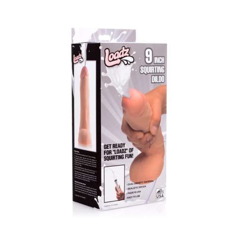 XR Brands - Realistyczne, podwójne dildo tryskające - 18 cm XR Brands XR Brands - Realistyczne, podwójne dildo tryskające - 18 cm XR Brands