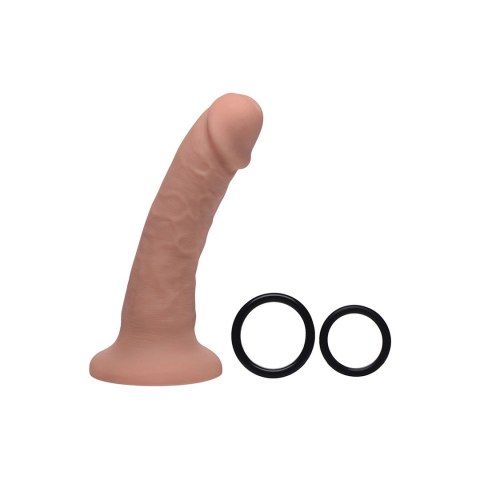 XR Brands - Silikonowe Dildo z Uprzężą - 18 cm XR Brands XR Brands - Silikonowe Dildo z Uprzężą - 18 cm XR Brands