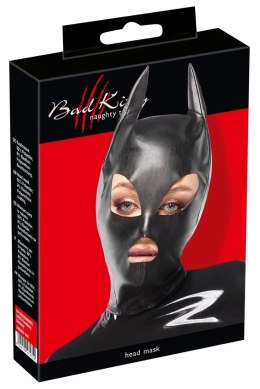 Bad Kitty - Czarna Obcisła Maska Na Głowę Z Uszami Bad Kitty