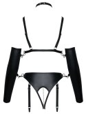 Bad Kitty - Gorący Zestaw Biustonosz Majtki Bez Krocza Choker I Mankiety S Bad Kitty
