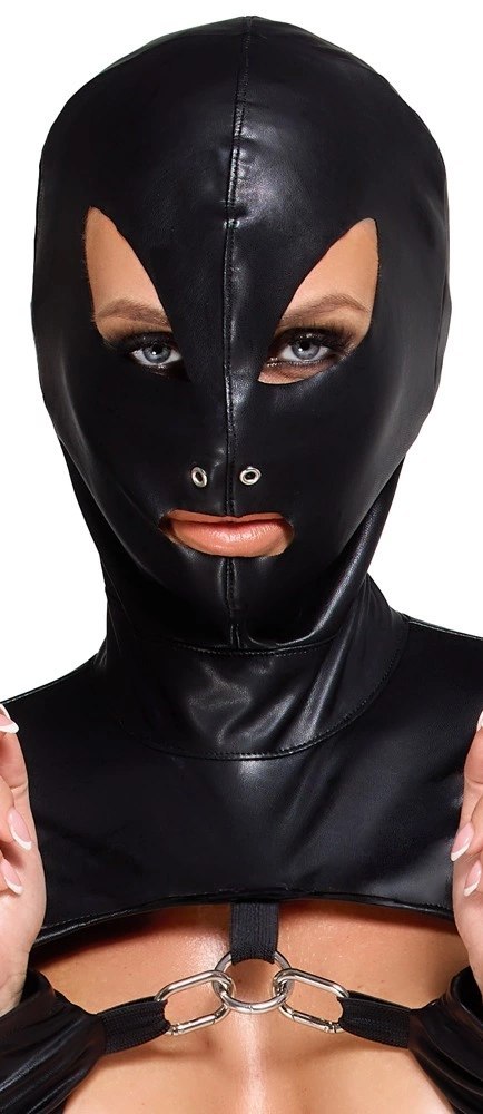 Bad Kitty - Krótki Top Z Maską Na Głowę I Uprząż Bez Krocza Czarny S Bad Kitty Bad Kitty - Krótki Top Z Maską Na Głowę I Uprząż Bez Krocza Czarny S Bad Kitty