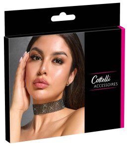 Cottelli ACCESSOIRES - Czarny Choker Na Szyję Z Dżetami I Łańcuszkiem Cottelli ACCESSOIRES