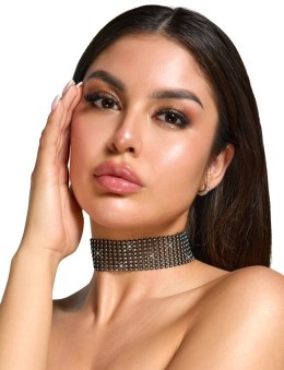 Cottelli ACCESSOIRES - Czarny Choker Na Szyję Z Dżetami I Łańcuszkiem Cottelli ACCESSOIRES
