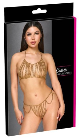 Cottelli ACCESSOIRES - Seksowne Łańcuszkowe Bikini W Kolorze Złotym Cottelli ACCESSOIRES