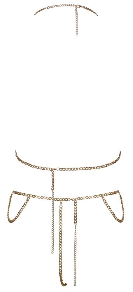 Cottelli ACCESSOIRES - Seksowne Łańcuszkowe Bikini W Kolorze Złotym Cottelli ACCESSOIRES Cottelli ACCESSOIRES - Seksowne Łańcuszkowe Bikini W Kolorze Złotym Cottelli ACCESSOIRES