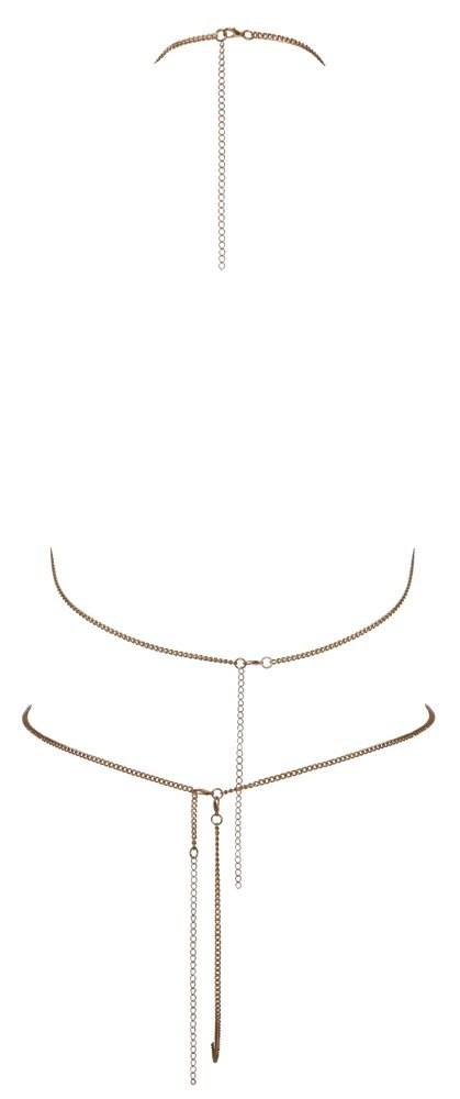 Cottelli ACCESSOIRES - Seksowne Łańcuszkowe Bikini Z Dżetami Złote Cottelli ACCESSOIRES Cottelli ACCESSOIRES - Seksowne Łańcuszkowe Bikini Z Dżetami Złote Cottelli ACCESSOIRES