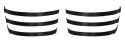 Cottelli ACCESSOIRES - Seksowne Podwiązki Do Pończoch Z 3 Paseczków L/XL Cottelli ACCESSOIRES