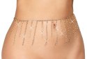 Cottelli ACCESSOIRES - Złoty Łańcuszek Na Brzuch Z Ozdobnymi Dżetami Cottelli ACCESSOIRES