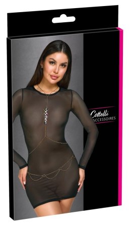 Cottelli ACCESSOIRES - Złoty Łańcuszek Na Ciało Z 6 Dużymi Cekinami Cottelli ACCESSOIRES