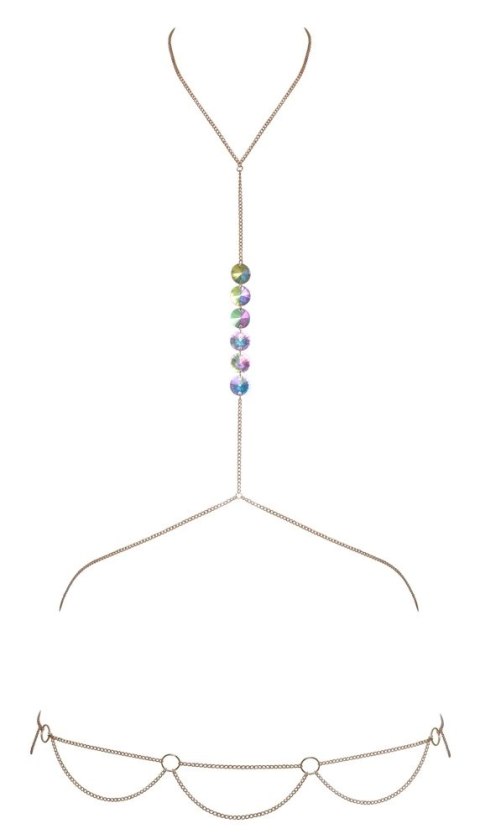 Cottelli ACCESSOIRES - Złoty Łańcuszek Na Ciało Z 6 Dużymi Cekinami Cottelli ACCESSOIRES Cottelli ACCESSOIRES - Złoty Łańcuszek Na Ciało Z 6 Dużymi Cekinami Cottelli ACCESSOIRES