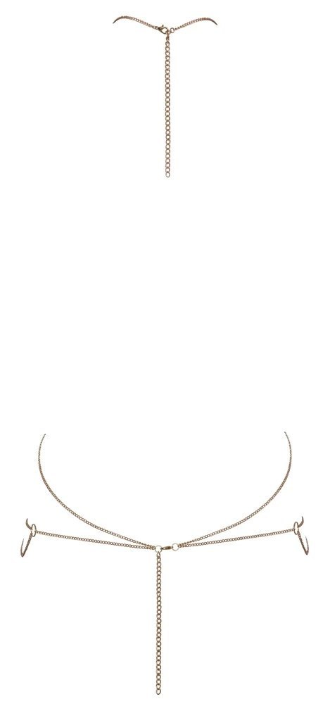 Cottelli ACCESSOIRES - Złoty Łańcuszek Na Ciało Z 6 Dużymi Cekinami Cottelli ACCESSOIRES Cottelli ACCESSOIRES - Złoty Łańcuszek Na Ciało Z 6 Dużymi Cekinami Cottelli ACCESSOIRES