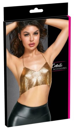 Cottelli ACCESSOIRES - Złoty Top Z Łańcuszkiem Na Szyi I Plecach Cottelli ACCESSOIRES