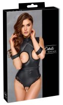 Cottelli BONDAGE - Seksowne Matowe Body Bez Krocza I Biustu Czarne S Cottelli BONDAGE