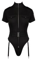 Cottelli COSTUMES - Seksowne Policyjne Body Z Paskami Do Pończoch XL Cottelli COSTUMES