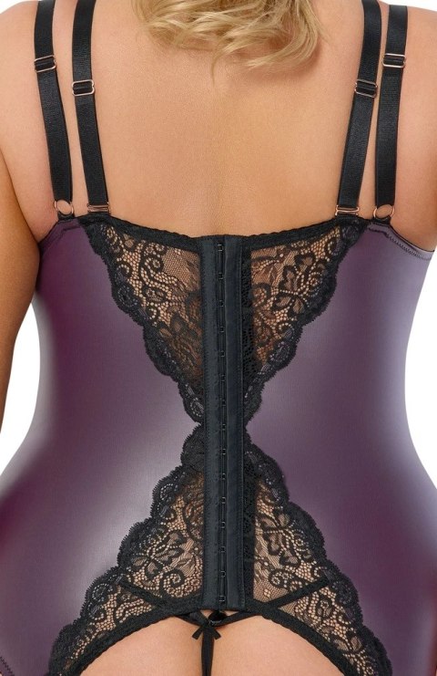 Cottelli CURVES - Seksowna Matowa Koszulka Z Szelkami + Stringi Bez Krocza 90D/XL Cottelli CURVES Cottelli CURVES - Seksowna Matowa Koszulka Z Szelkami + Stringi Bez Krocza 90D/XL Cottelli CURVES