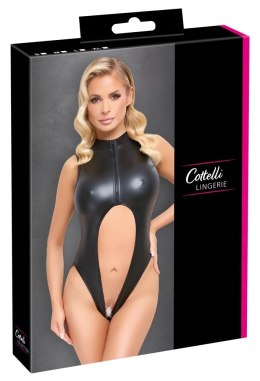 Cottelli LINGERIE - Czarne Matowe Body Otwarte Z Przodu Z Tyłu I W Kroku L Cottelli LINGERIE