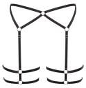 Cottelli LINGERIE - Seksowna Czarna Uprząż Z Paseczków Na Biodra L/XL Cottelli LINGERIE