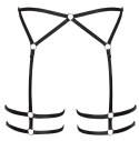 Cottelli LINGERIE - Seksowna Czarna Uprząż Z Paseczków Na Biodra L/XL Cottelli LINGERIE