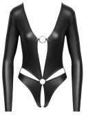 Cottelli LINGERIE - Seksowne Czarne Body Bez Krocza Matowe L Cottelli LINGERIE