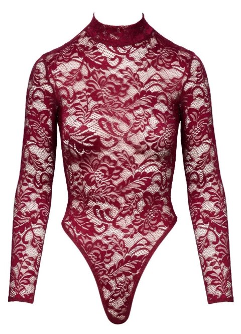 Cottelli LINGERIE - Seksowne Koronkowe Body Z Długim Rękawkiem Czerwone 2XL Cottelli LINGERIE Cottelli LINGERIE - Seksowne Koronkowe Body Z Długim Rękawkiem Czerwone 2XL Cottelli LINGERIE