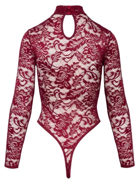Cottelli LINGERIE - Seksowne Koronkowe Body Z Długim Rękawkiem Czerwone M Cottelli LINGERIE Cottelli LINGERIE - Seksowne Koronkowe Body Z Długim Rękawkiem Czerwone M Cottelli LINGERIE