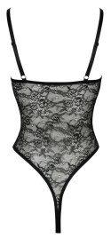 Cottelli LINGERIE - Seksowne Koronkowe Body Z Paseczkami Czarne M Cottelli LINGERIE