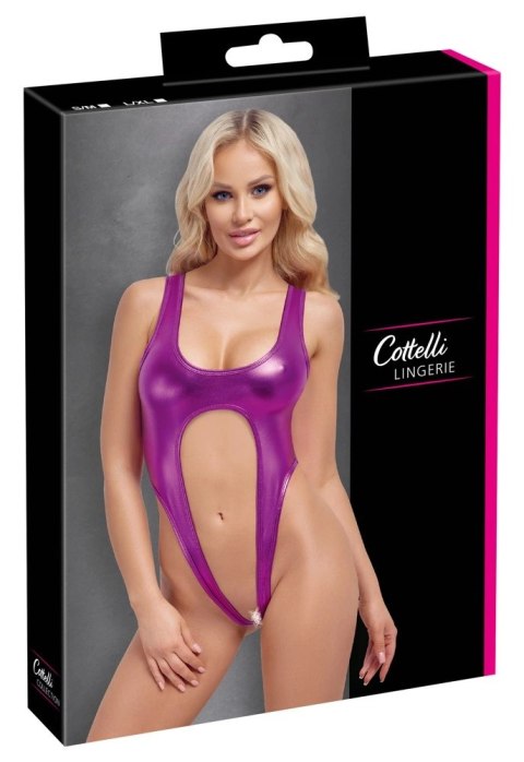 Cottelli LINGERIE - Seksowne Metalicznie Różowe Body Mocno Odkryte S/M Cottelli LINGERIE Cottelli LINGERIE - Seksowne Metalicznie Różowe Body Mocno Odkryte S/M Cottelli LINGERIE