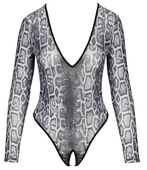 Cottelli LINGERIE - Seksowne Panterkowe Body Z Długim Rękawkiem S Cottelli LINGERIE Cottelli LINGERIE - Seksowne Panterkowe Body Z Długim Rękawkiem S Cottelli LINGERIE
