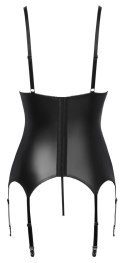 Cottelli LINGERIE - Seksowny Matowy Top Do Pończoch I Stringi Bez Krocza S Cottelli LINGERIE