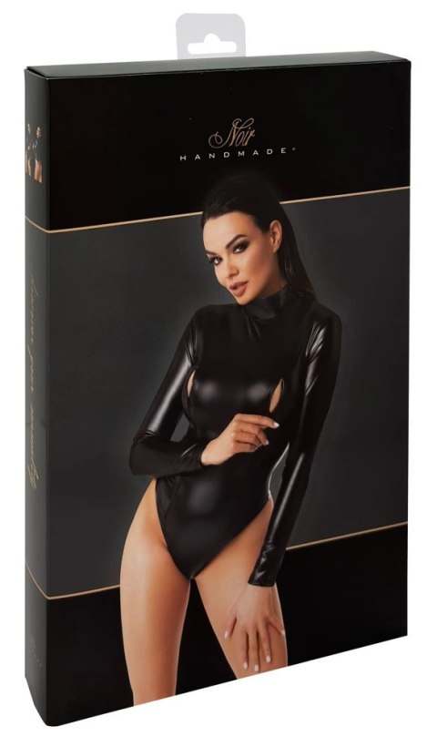 Noir - Ekskluzywne Body Z Długim Rękawem Czarne Orgia Exclusive M Noir