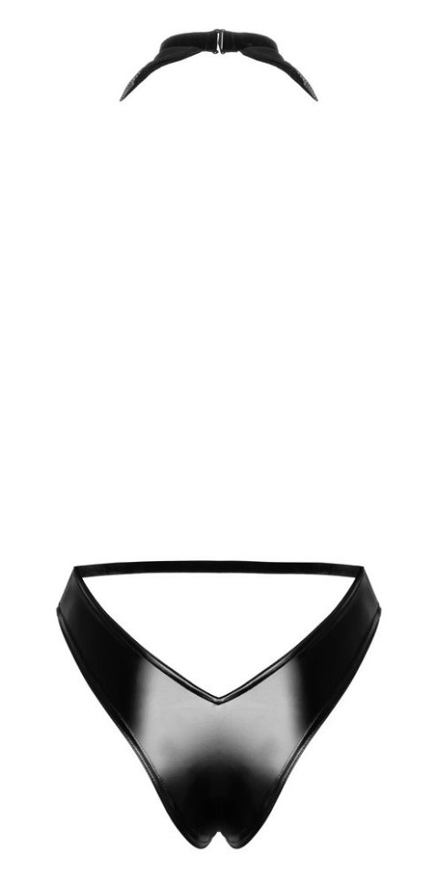 Noir- Eleganckie Czarne Body Z Odpinanym Naszyjnikiem Orgia Exclusive XL Noir Noir- Eleganckie Czarne Body Z Odpinanym Naszyjnikiem Orgia Exclusive XL Noir