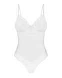 Obsessive - Seksowne Białe Body Z Elegancką Koronką Alissium XL/2XL Obsessive