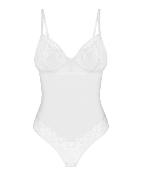 Obsessive - Seksowne Białe Body Z Elegancką Koronką Alissium XL/2XL Obsessive Obsessive - Seksowne Białe Body Z Elegancką Koronką Alissium XL/2XL Obsessive