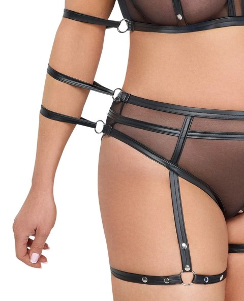 Cottelli BONDAGE - Prześwitujący Zestaw Z Topem Majtkami I 6 Mankietami 2XL Cottelli BONDAGE Cottelli BONDAGE - Prześwitujący Zestaw Z Topem Majtkami I 6 Mankietami 2XL Cottelli BONDAGE