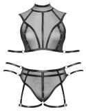 Cottelli BONDAGE - Prześwitujący Zestaw Z Topem Majtkami I 6 Mankietami 2XL Cottelli BONDAGE