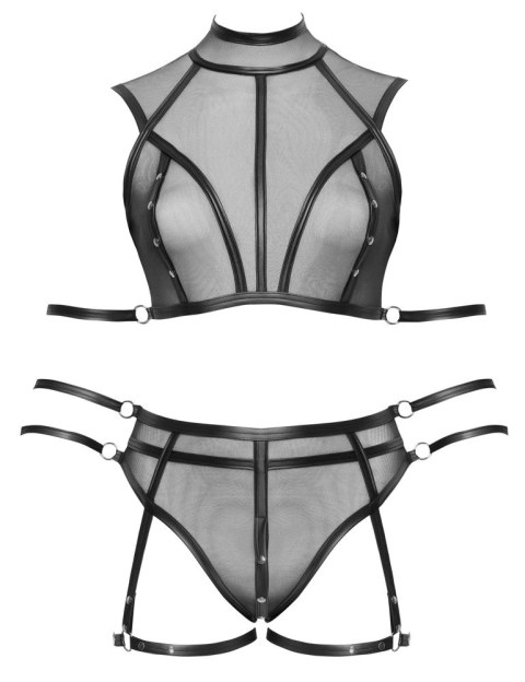 Cottelli BONDAGE - Prześwitujący Zestaw Z Topem Majtkami I 6 Mankietami 2XL Cottelli BONDAGE Cottelli BONDAGE - Prześwitujący Zestaw Z Topem Majtkami I 6 Mankietami 2XL Cottelli BONDAGE
