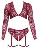 Cottelli CURVES - Seksowny Czerwony Koronkowy Komplecik Z Topem I Majteczkami 3XL Cottelli CURVES