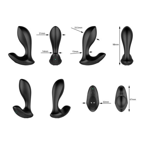 Nexus - Masażer Prostaty Duo Plug Mały Czarny Nexus Nexus - Masażer Prostaty Duo Plug Mały Czarny Nexus