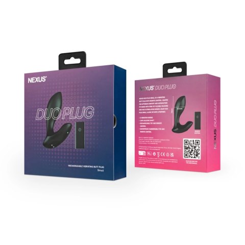 Nexus - Masażer Prostaty Duo Plug Mały Czarny Nexus Nexus - Masażer Prostaty Duo Plug Mały Czarny Nexus