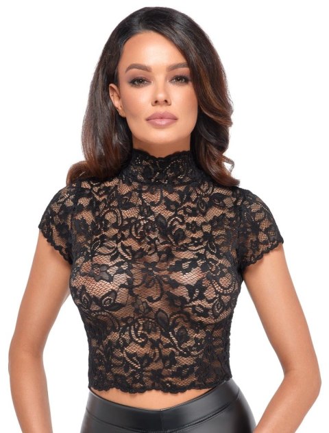 Noir - Koronkowy Top W Kwiaty Libido Czarny L Noir Noir - Koronkowy Top W Kwiaty Libido Czarny L Noir