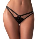 Obsessive - Seksowne Czarne Stringi Blomentis XL/2XL Obsessive