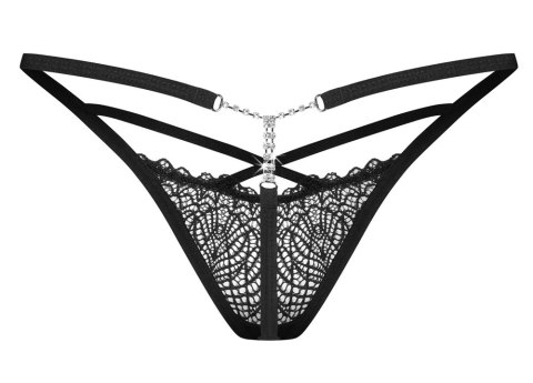 Obsessive - Seksowne Czarne Stringi Z Miękkiej Koronki Iliosa S/M Obsessive Obsessive - Seksowne Czarne Stringi Z Miękkiej Koronki Iliosa S/M Obsessive