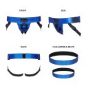Strap-On-Me - Strap-On Z Dwoma Paskami Niebieski Strap-On-Me