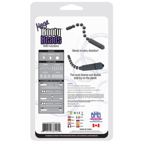 Koraliki analne wibrujące - PowerBullet Mega Booty Beads Grey PowerBullet Koraliki analne wibrujące - PowerBullet Mega Booty Beads Grey PowerBullet