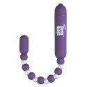 Koraliki analne wibrujące - PowerBullet Mega Booty Beads Violet PowerBullet